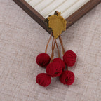 Fabric Berry Cluster with Leaf Accent - Product Detail Photo 1