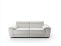 Sofás 2 plazas cuero sintético 170x90x95 cm - Blanco - Diseño moderno