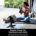 Shark FlexBreeze Ventilator Leise, Hybrid Ventilator Kabelgebunden & Kabellos, Tragbar, für Innen- und Außenbereich, UV- & Wasserbeständig, Ultraleistungsstark, Ultraleise, Weiß FA220EU