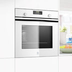 Balay – Horno multifunción, 60 cm de ancho, 71L, Serie Cristal, Función Freidora de aire, Aqualisis, blanco, 3HB5159B4