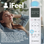 HANTECH Split aire acondicionado 12000 BTU H-PRO función de calefacción y refrigeración, filtro de aire, WIFI, material de montaje