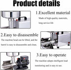 Fresadora de tomate comercial, alimentos de acero inoxidable de 450 W, máquina for hacer salsa prensada, máquina exprimidora de salsa de tomate for salsa de fresa y arándano
