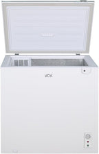 VOK Congelador Horizontal 194 L Ancho 81,8 cm - Función Dual, Congelación Rápida, Luz LED, Bloqueo de Seguridad, Autonomía de 23 h, Blanco