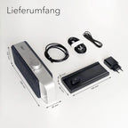 faller Oskar TV Lautsprecher/Soundbar mit Clear Voice (tragbar, kabellos, einfache Bedienung, Aluminiumgehäuse)