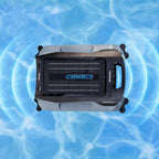 Cecotec Robot Limpiapiscinas para Superficie y Línea de Flotación Conga Pooldroid AquaSkater. Carga Solar, Autonomía 16h, Cesta de 4,5L y un Filtro de 187,5μm, Navegación Sensores Ultrasónicos
