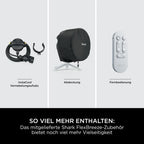 Shark FlexBreeze Ventilator Leise, Hybrid Ventilator Kabelgebunden & Kabellos, Tragbar, für Innen- und Außenbereich, UV- & Wasserbeständig, Ultraleistungsstark, Ultraleise, Weiß FA220EU