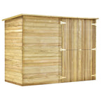 2025 Cobertizo para jardín de madera pino impregnada 232x110x170 cm v6133