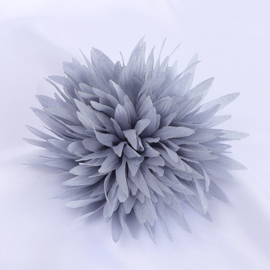 Spiky Petal Pom Fabric Flower Applique - Product Detail Photo 2