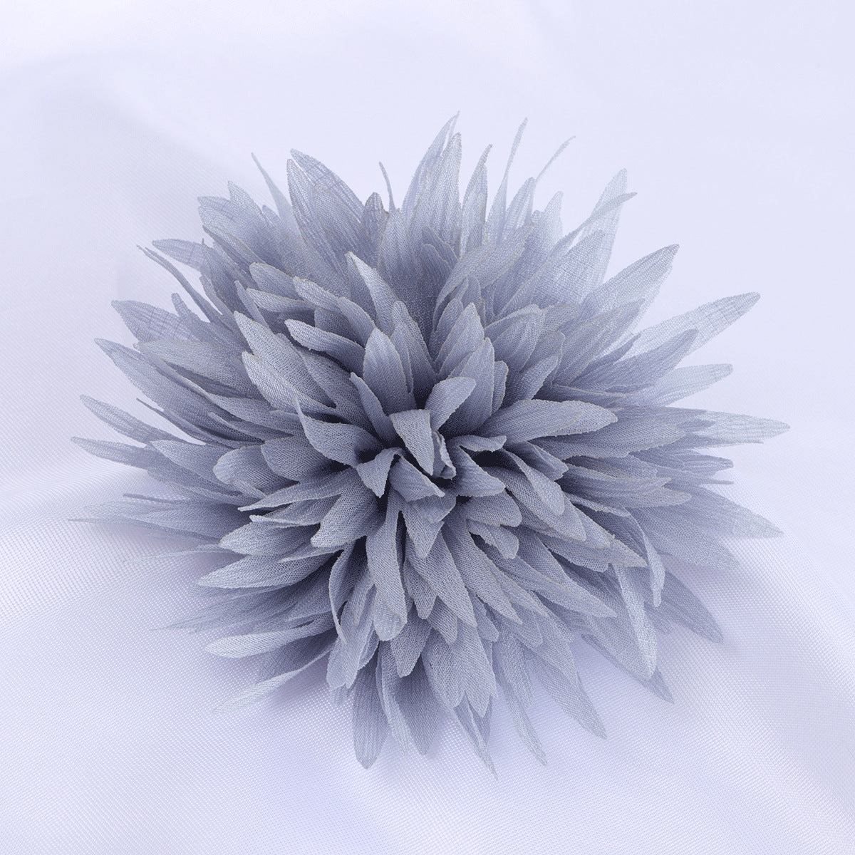 Spiky Petal Pom Fabric Flower Applique - Product Detail Photo 2