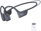 SHOKZ Słuchawki Sportowe OpenRun Pro 2 z Przewodnictwem Kostnym, Bezprzewodowe z Bluetooth 5.3, Mikrofony Redukujące Hałas, IP55 Wodoodporne, 12h Czasu Odtwarzania, USB-C Szybkie Ładowanie, Czarny