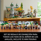Icons EL SEÑOR DE LOS Anillos: RIVENDEL - Regalo por el Día del Padre - Maqueta para Construir de la Tierra Media - Gran Set con 15 Minifiguras Inc. Frodo, Bilbo, Gandalf y Legolas 10316