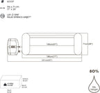 Bestway Lay-Z-SPA® 77" x 28"/1.96m x 71cm Palm Springs AirJet