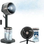 Shark FlexBreeze Ventilator Leise, Hybrid Ventilator Kabelgebunden & Kabellos, Tragbar, für Innen- und Außenbereich, UV- & Wasserbeständig, Ultraleistungsstark, Ultraleise, Weiß FA220EU