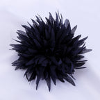 Spiky Petal Pom Fabric Flower Applique - Turmeric 8.5cm