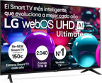 LG 43UA73006LA - TV 43", UHD 4K, WebOS 25, Ultimate IA, HDR10 Pro, Super Upscaling, Dolby Digital Plus, Google Assistant, Black