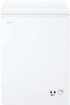 Candy CCHH 100E, Congelador Arcón Horizontal, Ancho 55CM, 97L, Tecnología Estática, 1 Cesto, Control Electrónico Externo, Indicador de Temperatura, Alarma Aumento de Temperatura, 39DB, Blanco