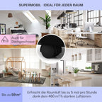 Klarstein Mobile Klimaanlage mit Abluftschlauch, 4-in-1 Klimagerät, Ventilator, Luftentfeuchter & Nachtmodus, Kleine & Portable Klimaanlage für Wohnung & Büro, Niedriger Verbrauch, 14000BTU