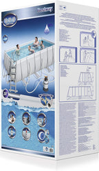 Bestway 56457 - Piscina Desmontable Tubular Power Steel 412x201x122 cm Depuradora de arena de 3.028 litros/hora