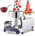 Fresadora de tomate comercial, alimentos de acero inoxidable de 450 W, máquina for hacer salsa prensada, máquina exprimidora de salsa de tomate for salsa de fresa y arándano