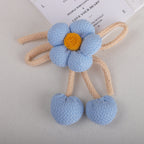 Woven Flower with Looped Stem Charm - Product Detail Photo 3