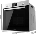 Cecotec Horno Integrable Multifunción 70L Bolero Hexa M226001 Line A. 2800W, 7 Funciones, Display, Steam Base XXL, Steam Assist, Steam EasyClean, Cooling Fan, Modo Eco, Modo Convección, Modo Grill