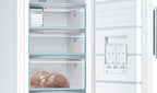 Bosch GSN51AWCV Serie 6 - Congelador independiente, 161 x 70 cm, 175 kWh por año, color blanco, 290 L, tamaño XXL, iluminación LED, VarioZone, NoFrost