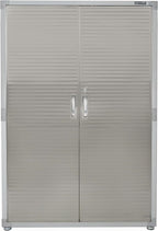 Seville Classics UHD16238 Mega armario , 121,9 x 60,9 x 182,9 cm, soporte de metal con revestimiento en polvo, gris