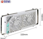 TITAN Leiser Dachventilator, 12 V Gleichstrom, 140 mm, doppelt, wendbar, Dachfensterventilator mit kabelloser Steuerung für Wohnmobil, Wohnmobil, TTC-SC21/V3