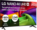 LG 65UA73006LA - TV 65", UHD 4K, WebOS 25, Ultimate IA, HDR10 Pro, Super Upscaling, Dolby Digital Plus, Google Assistant, Black