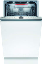 Bosch SPV2IKX10E Serie 2 Smarter Geschirrspüler vollintegriert, 45 cm breit, Besteckkorb, Extra Trocknen auf Knopfdruck, InfoLight roter Lichtpunkt am Boden, AquaStop Schutz gegen Wasserschäden, Weiß