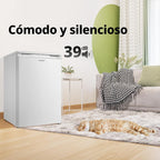 COMFEE' RCU83WH3EU(E) Congelador vertical independiente 88 Litros, 3 cajones, Congelador de gran capacidad, Termostato ajustable, Puerta reversible, Blanco