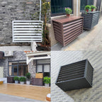 Cubierta De Aire Acondicionado Exterior,Cubre Aire Acondicionado Aluminio,Paneles De Valla De Privacidad Al Aire Libre,Rejillas Protectoras Para Bombas De Calor,Protección Contra La Lluvia Y El Sol (