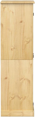 vidaXL Armario Corona Madera Maciza de Pino 76x50x170 cm, Armario ropero, Armario de Dormitorio, Armario Independiente, Armario de almacenaje