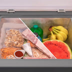 Cecotec Congelador Horizontal De 199 L Bolero Coolmarket Chest 199 Black E. Acabado En Negro, 83,5 cm De Alto, Compresor Inverter Plus Y Modo Fast Freezing