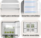 CHiQ Frigorífico FBM205L42 205 L, Low Frost, Clase Energética E, Silencioso de 39 dB, Puertas Reversibles