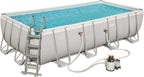 BESTWAY 56466 - Piscina Desmontable Tubular Power Steel 549x274x122 cm Depuradora de arena de 5.678 litros/hora