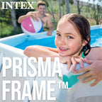 INTEX 55243 - Piscina Desmontable Rectangular con depuradora Prism Frame
