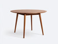 Mesa de comedor-redonda-madera-100x100x75 cm-marrón-sala de comedor y cocina-diseño moderno