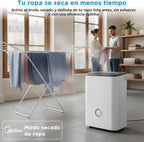 Midea Deshumidificador de Humedad 20L Silencioso | WiFi/App, Modo Secado de Ropa y Auto Antihumedad, Purificador Eléctrico Antibacterias, moho y Condensación | Ideal en habitaciones hasta 50m2/150m3