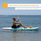 HUIIKE Tabla Paddle Surf Hinchable con Accesorios Incluidos, Remo, Quillas, Inflador. Stand Up Paddle Board Gran Estabilidad y Resistencia. 305 x 84 x 15 cm, Soporta hasta 130 kg