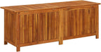 ARKEM Caja de almacenaje de jardín Madera Maciza Acacia 150x50x58 cm Mueble Exterior almacenaje Armario Jardin Exterior Banco arcon Jardin Exterior