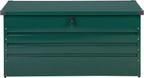 Beliani Caja de almacenamiento para exterior de acero galvanizado verde 400L Cebrosa