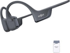SHOKZ Słuchawki Sportowe OpenRun Pro 2 z Przewodnictwem Kostnym, Bezprzewodowe z Bluetooth 5.3, Mikrofony Redukujące Hałas, IP55 Wodoodporne, 12h Czasu Odtwarzania, USB-C Szybkie Ładowanie, Czarny