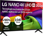 LG 43UA73006LA - TV 43", UHD 4K, WebOS 25, Ultimate IA, HDR10 Pro, Super Upscaling, Dolby Digital Plus, Google Assistant, Black