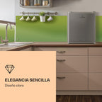 Klarstein Congelador Pequeño Vertical, Mini Congelador Portatil Silencioso para Casa y Oficina, Capacidad 33 l. con Estante, Eficiencia Energética, Estante, Dep. Hielos y Rascador