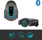 Gardena Mähroboter SILENO minimo 250 m²: intelligenter Rasenmäher mit optimaler Konnektivität, mit Gardena Bluetooth App programmierbar, DE-Version (15201-20)
