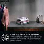 AEG LTA6G7331E, Lavadora de Carga Superior 7 Kg, 1300 rpm, Libre Instalación, Función Prosense, Soft Opening, Programa Timesave, Cajón LiquiSystem, Display LCD, Serie 6000, Blanca, Clase A