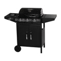 Barbacoa A Gas "festa 4" - 4 Quemadores (1 Lateral) - 10.5kw - Negro