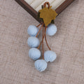 Fabric Berry Cluster with Leaf Accent - Product Detail Photo 2
