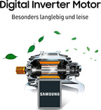 Samsung Kühl-Gefrier-Kombination, Kühlschrank mit Gefrierfach, 203 cm, 390 l Gesamtvolumen, 114 l Gefrierteil, AI Energy Mode, Edelstahl-Look, RL38C600CSA/EG
